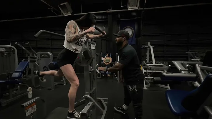 Adrienne Nelson and Jordan Tripp Leg Day!