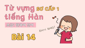 Từ vựng tiếng Hàn sơ cấp 1 - Bài 14 | Đọc dịch song ngữ