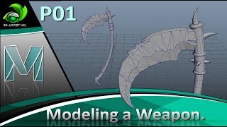 Game Artist | Modeling a Weapon - Part 01 | Game Design screenshot 2