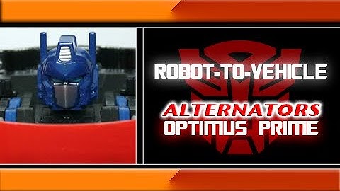 Robot-To-Vehicle - "Alternators" Optimus Prime