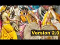 Cute Indian Yellow Saree Girl Dhol Performance 2019 | Version 2.0
