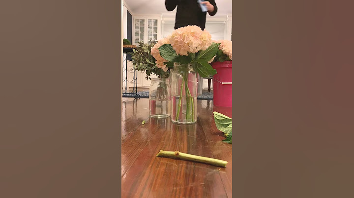 Easy DIY Hydrangea Floral Arrangment