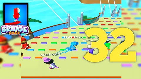 BRIDGE RACE LEVEL 32 | GAMEPLAY WALKTHROUGH (ANDROID & IOS) #shorts