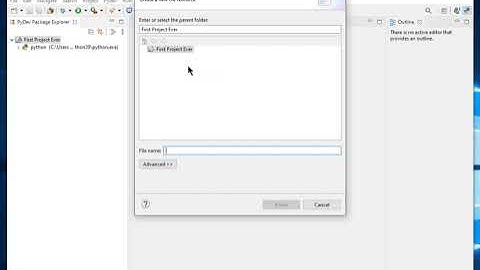 Eclipse Pydev First Python Program