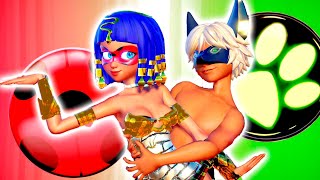 [Miraculous Ladybug] Egyptian Ladybug X Cat Noir Duet (Ancient Transformations)