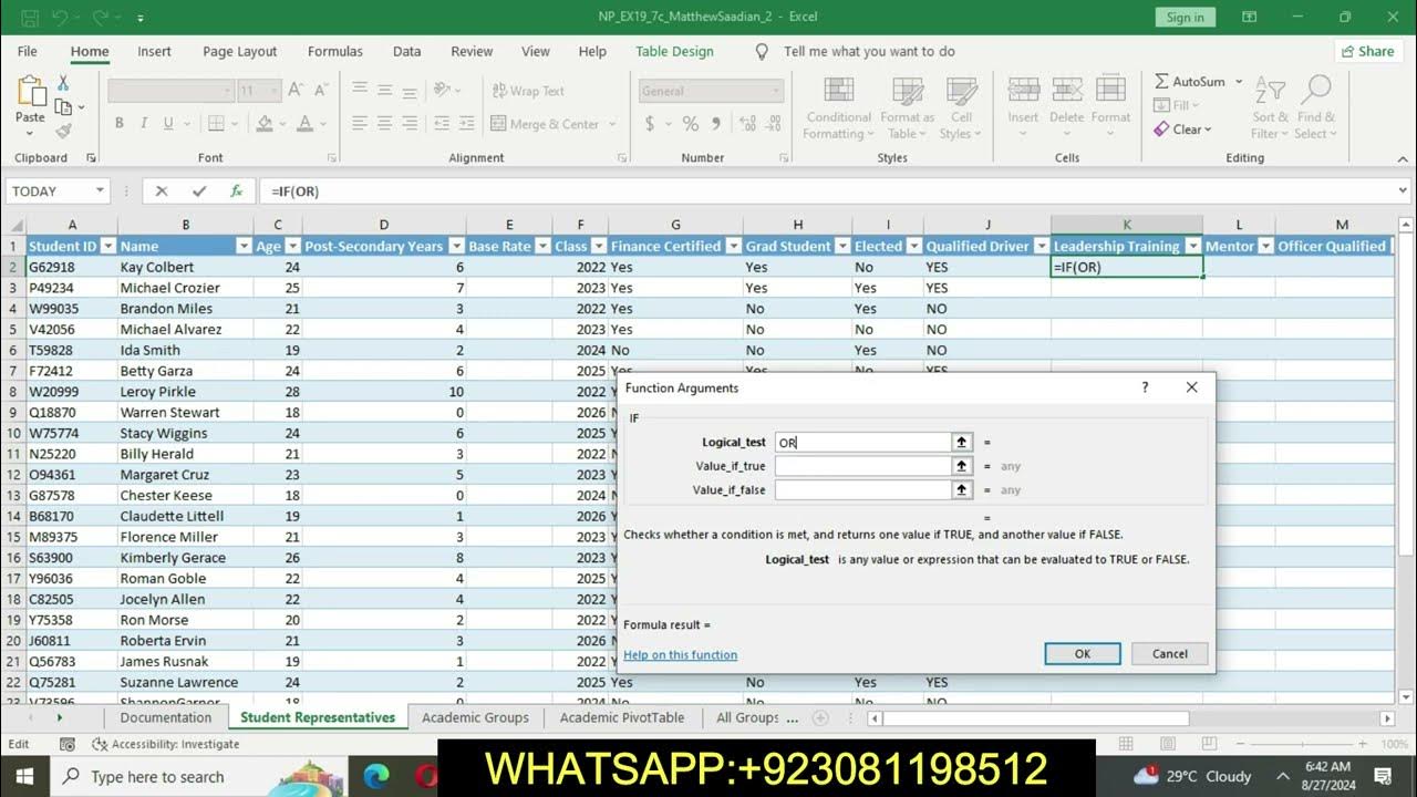 Excel 2019 Module 7 SAM Critical Thinking Project 1c | NP_EX19_7c ...
