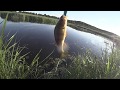 Рыбалка в Беларуси. Река Березина. Пассивная щука в жару.