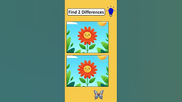 Find 2 Differences #1 – Flower #shorts