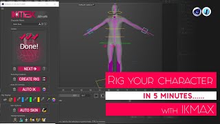 Cinema 4D: Automatic Rigging in 5 minutes with IKMAX
