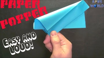 How to Make a Paper Popper! (Easy and Loud) - Rob
