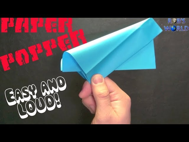 How to Make a Paper Popper! (Easy and Loud) - Rob's World class=