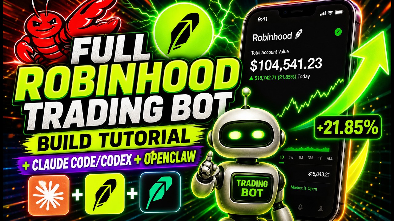 Full Robinhood Trading Bot Build Tutorial + Claude Code/Codex ...