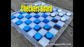 How to make a Cast Resin Checkers or Chess Board