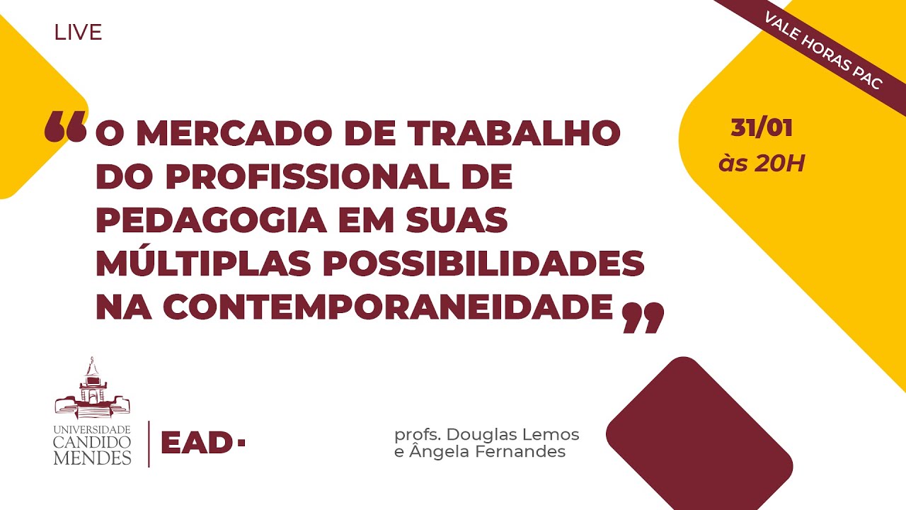 O mercado de trabalho do profissional de Pedagogia - YouTube