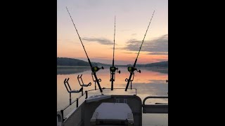 Pontoon Setup For Catfishing with Rod Holders