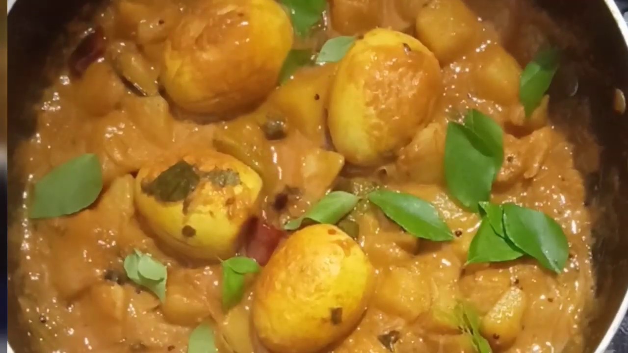Potato egg masala curry potato curry spicy masala curry YouTube