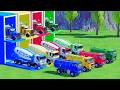 TRANSPORTING ALL POLICE CARS and AMBULANCE EMERGENCY VEHICLES WITH MERCEDES POLICE TRUCKS ! FS22 #34