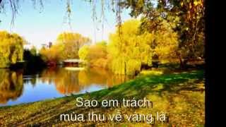 Video thumbnail of "SAO EM TRÁCH MÙA THU - Thơ Ngọc Quyên - Nhạc Lý Kiến Trung - ca sĩ Quốc Duy"