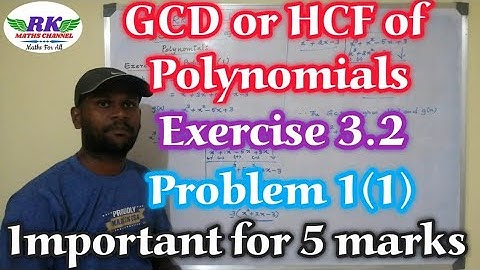 TN 10th Maths|Algebra|GCD of Polynomials|Exercise 3.2|Problem 1(1)|Important for 5marks|in tamil