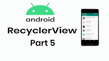 Android RecyclerView | RecyclerView SetOnClickListener  | Part 5 | Android Development