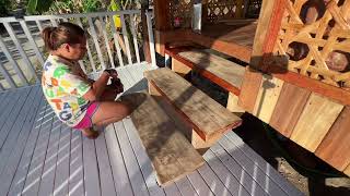Application of Varnish for the Stair case | House of Mia Kaloka House Improvement | #fyppage #fypシ