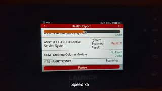 LAUNCH Creader Elite 2.0 BBA Health Report Scan on W211/S211 MB E200
