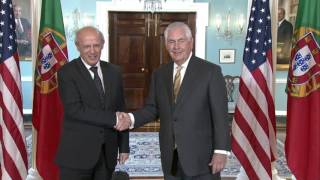 Secretary Tillerson Meets With Portuguese Foreign Minister Augusto Santos Silva