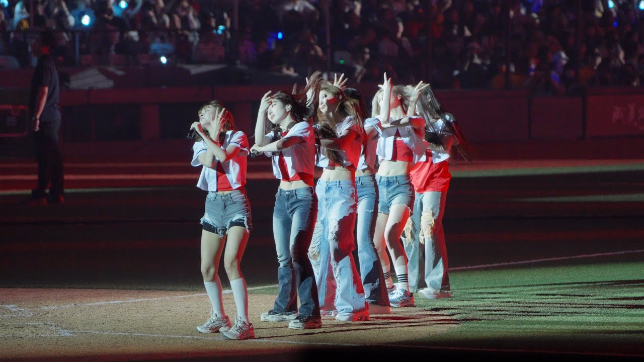 【NMIXX】台北大巨蛋賽後表演 (一壘側視角)　20250427