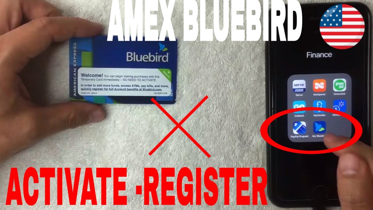 ✅  How To Activate And Register American Express Bluebird Prepaid Card 🔴