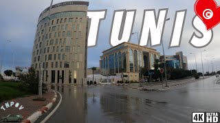 Drive in Tunis After Rain, Tunisia 🇹🇳 4k | 01/20/2024 AT 4:30PM / Part 1