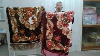 ボリューム衿付合わせ毛布の説明です徳島呉服寝具洋服タオルギフト山善