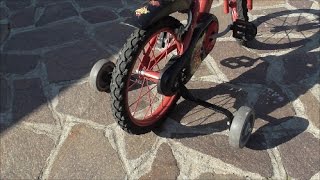 Tutorial Rotelle per bicicletta da bambino - Riciclo..Fai da te - Wheels for children's bike DIY