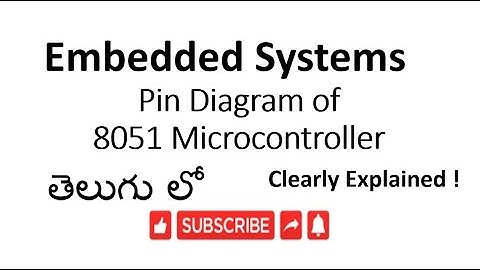 [ES-TE-7]PIN Diagram of 8051 microcontroller in embedded system- lesson 7