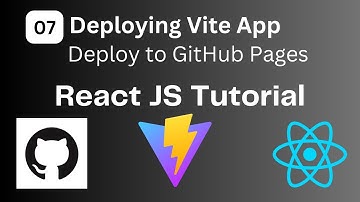 Deploy to GitHub Pages App created with Vite JS. Push Code to GitHub | React JS Course Episode #7