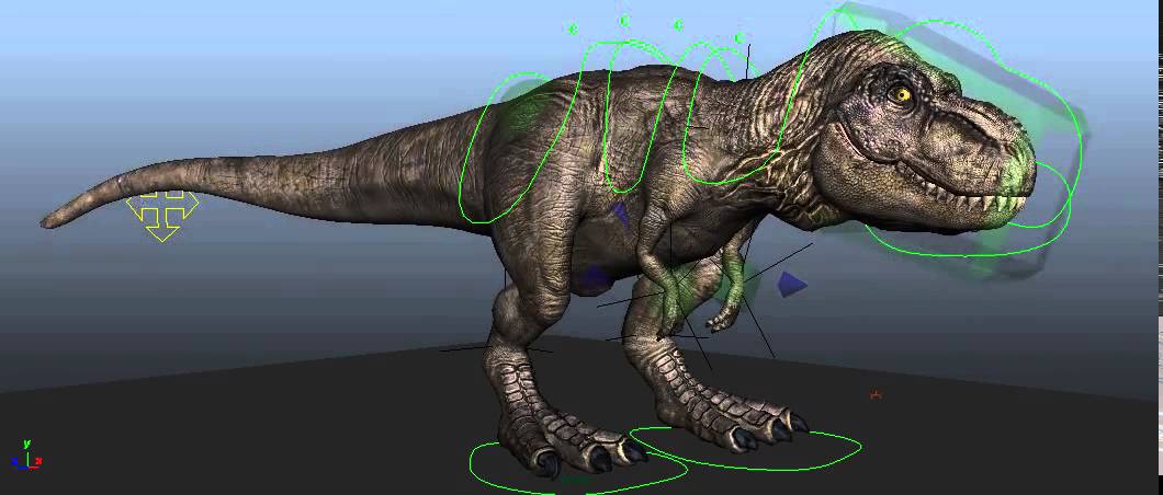 3D tyrannosaurus rex running dinosaur animal model - TurboSquid