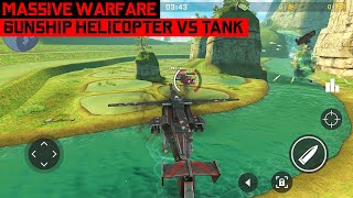 Massive Warfare Gunship: Helicopter vs Tank Battle [Multiplayer] Gameplay screenshot 4