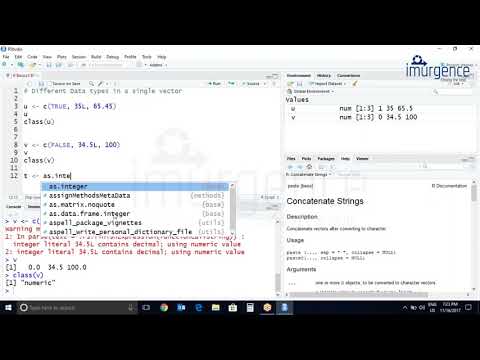 Data Analytics using R | Data Types 3.5 | AI/ML Tutorial
