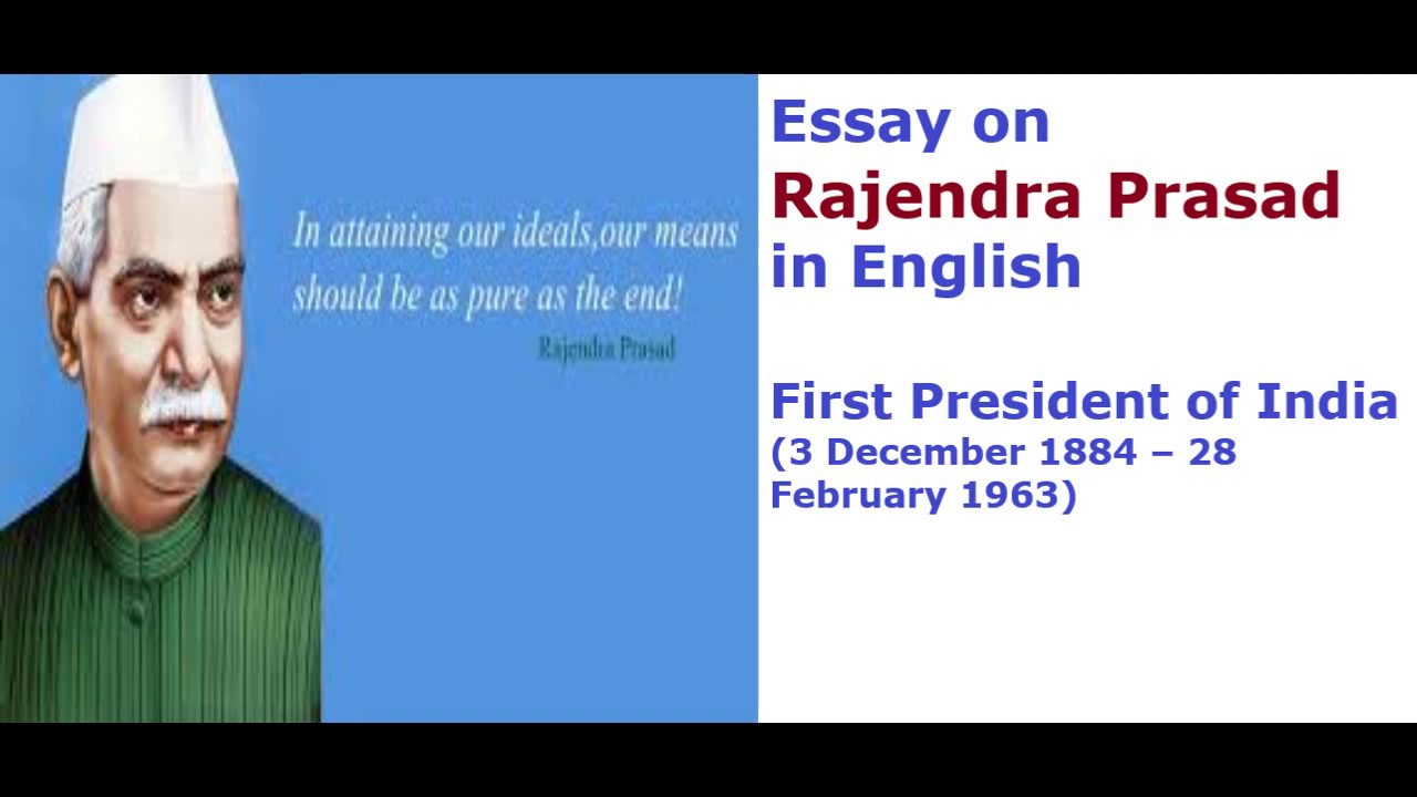 dr rajendra prasad essay in english