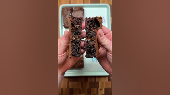 How the Mixing Method Affects Brownies Taste and Texture #baking