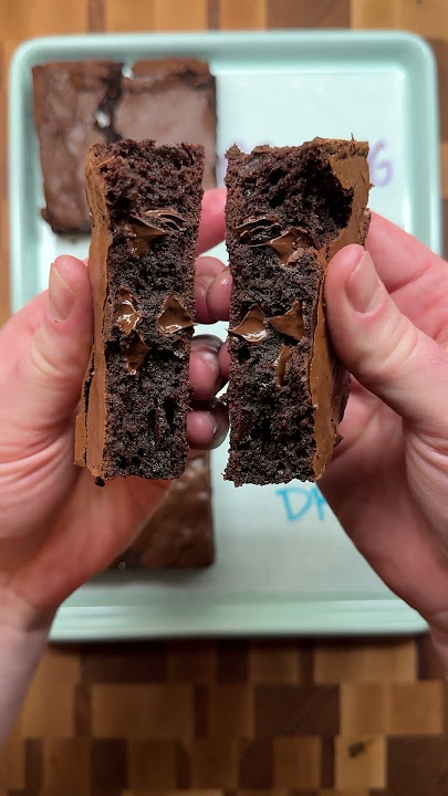 How the Mixing Method Affects Brownies Taste and Texture #baking