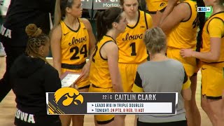 Caitlin Clark Gets INTENTIONAL Foul For ELBOW With 5 Secs In Overtime After Putting #10 Iowa Ahead!