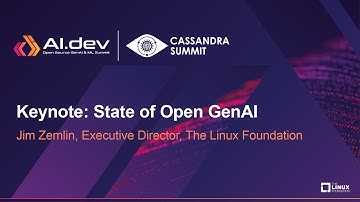 Keynote: State of Open GenAI - Jim Zemlin, Executive Director, The Linux Foundation