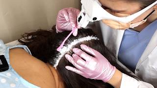 ASMR Satisfying Dry SCALP Treatment with Skin Analysis and Diagnostic on @DaisyJASMR