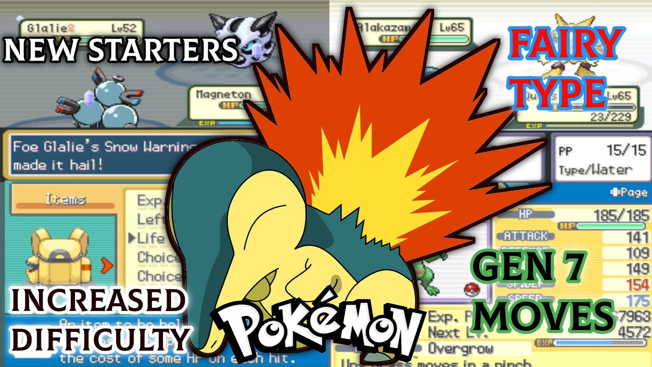 New Pokemon Gba Rom Hack With New Starters, Increased Difficulty,Fairy