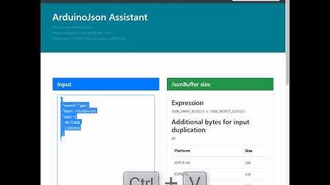 How to use the ArduinoJson Assistant