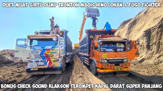 Ikut Dump Tronton Mbois Hino Lohan Ambil Sirtu   Checksound Lagi Klakson Terompet Kapal Darat