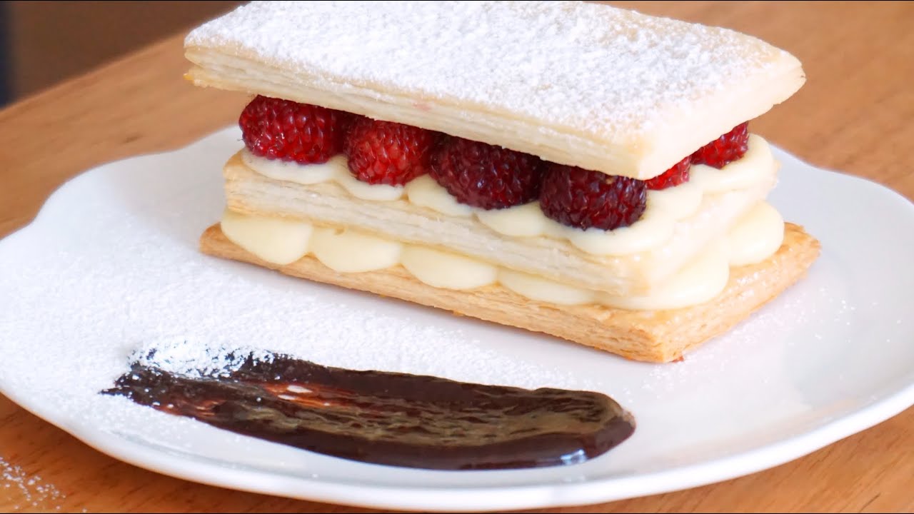 산딸기 밀푀유 만들기 How to make Raspberry Mille Feuille | SweetHailey