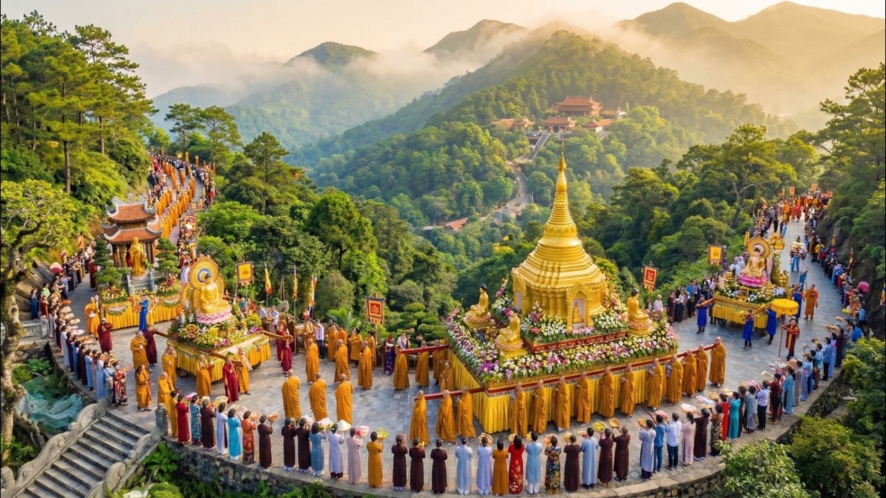 Yen Tu Sacred Festival Parade 2026 (4K) | Vietnam’s Biggest Buddhist Pilgrimage (HDR 60FPS)