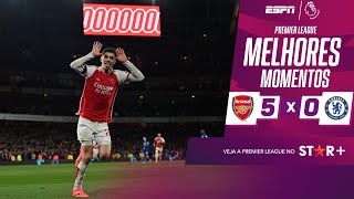 ARSENAL ARREBENTA CHELSEA SEM DÓ E ABRE VANTAGEM NA LIDERANÇA DA PREMIER LEAGUE | MELHORES MOMENTOS image