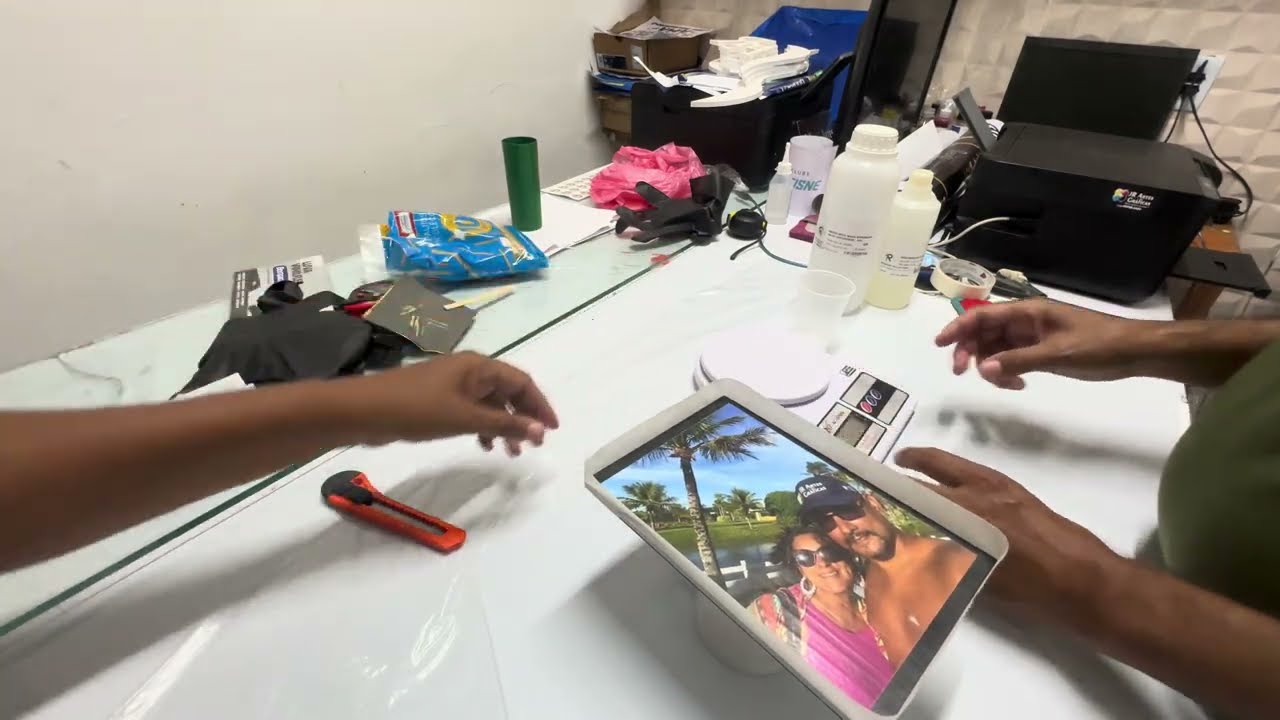 Trabalhando com resina